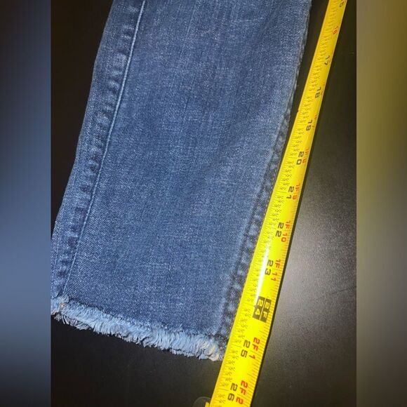 7 for all mankind The Ankle Skinny Jean with Raw Hem Size 31 EUC - Picture 11 of 11